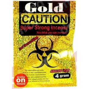 caution gold herbal incense